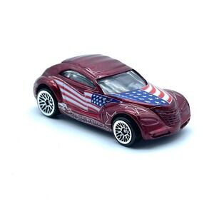 Hot‎ Wheels Chrysler Pronto Car American Flag Diecast 1/64 Collector #079 Loose